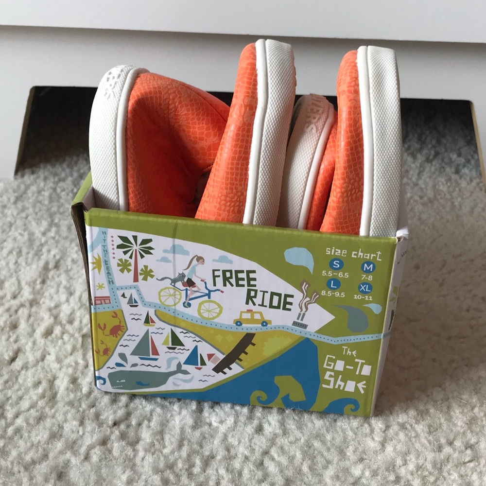 Orange Kruzers (foldable Shoes)
